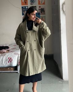 Olive Green Trench Coat