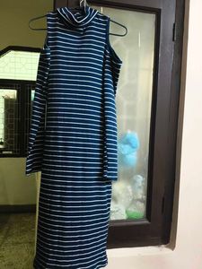 New Striped Bodycon Dress for women in S size