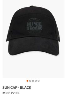 Wildcraft Hike Trek Black Sun Cap