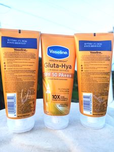 3 Pack ❤️ Vaseline Gluta-Hya Sunscreen 🌞