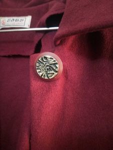 Burgundy Vintage Coat Wool