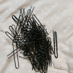 combo of 80 u pins and 24 hair clips