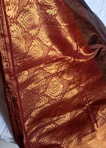 Banarasi Silk And Cotton Mix Fancy Saree.