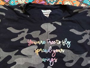 Camouflage Print T-shirt
