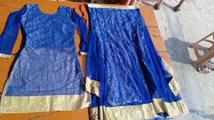 Blue Embroidered Kurta Set