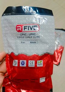 Brand New R Five  Company Circle Cable Clips (1pack)