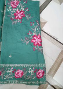 Elegant Green Embroidered Salwar Kameez