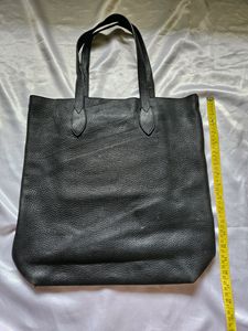 BURBERRY black Learher Handbag