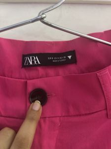 Zara Pink Wide Leg Trousers
