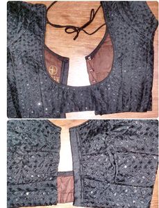 Black Sequence Blouse
