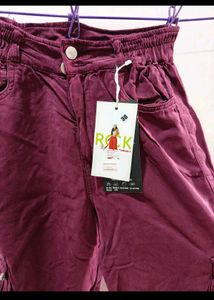 Maroon Cargo Pants
