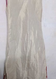 Only Today Offer Cream &amp; Pink Ethinic Kurti