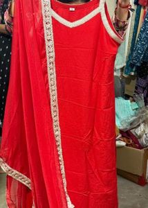 Red Stape Style 3 Piece Suit