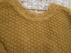 Vero Moda Mustard Yellow Knit Sweater