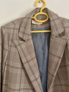 Korean Plaid Blazer