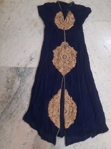 Navy Blue Kurti Set