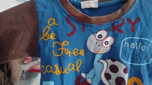 Baby Girl/Boy 🐢 Printed Full Sleeves T-Shirt