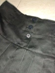 High Waisted Black Adjustable Skirt