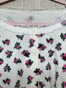 Floral Korean Top