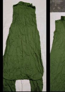 Olive Green Kurta Set