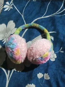Fluffy Rainbow Earmuffs