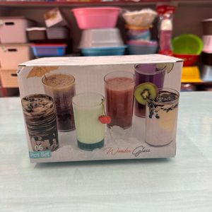 Plastic Glass Set (6 Pcs)