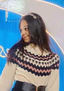 Patterned Knit Sweater