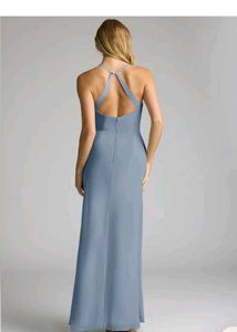 Elegant Blue Maxi AZAZIE Dress(A6)
