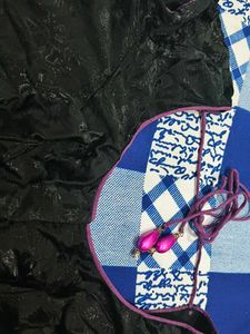 Abstract Print Saree