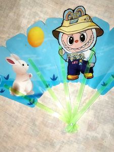 Cute Bunny Hand Fan