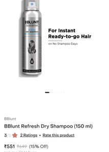 Combo Bblunt Dry Shampoo &amp; Finish Spray