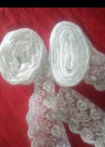 white embroidery Lace 🤍🏵️🍀