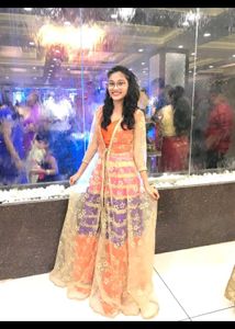 Elegant Orange Lehenga With Strugs