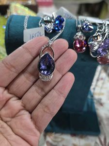 Purple Crystal Pendant