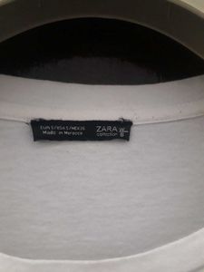 ZARA White Pure Cotton Top