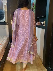 Elegant Lavender Kurta Set