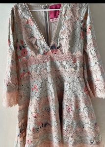 Floral Lace Mini Dress