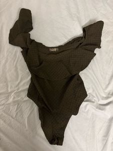 ZARA Ruffled Bodysuit