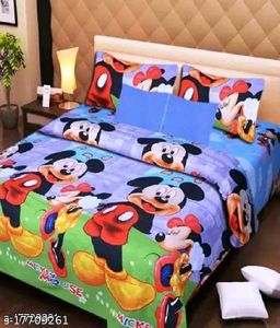 Double Bedsheet With 2 Matching Pillow Covers
