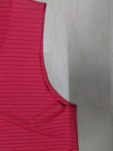 Pink Striped Tank Top