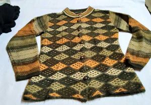 Patterned Knit Cardigan