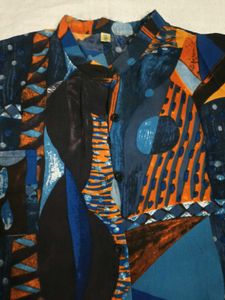 Colorful Abstract Print Shirt