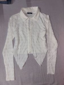 Zudio White Fitted Top
