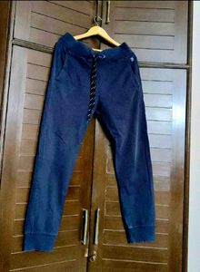 Woodland Men Blue Active Wear Joggers