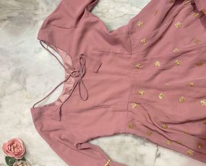 Pink Embroidered Shara Suit New