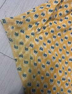 Yellow Printed Kurta Set with Dupatta