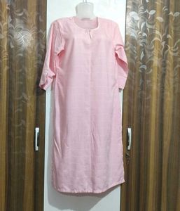 Pink Cotton Kurta