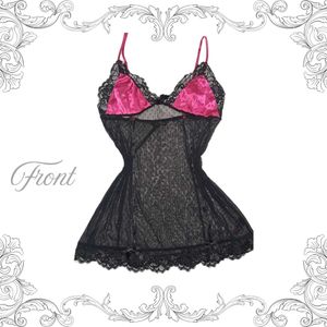 Satin & Lace Babydoll Lingerie