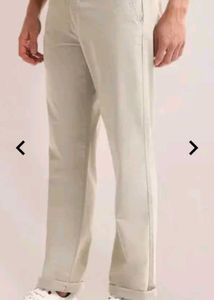 Desert Blue Beige Trouser Relex Fit