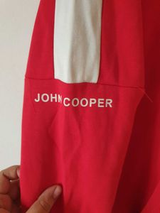 Red &amp; White Graphic Hoodie